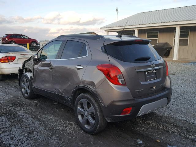 KL4CJBSB9EB583694 - 2014 BUICK ENCORE CON GRAY photo 3