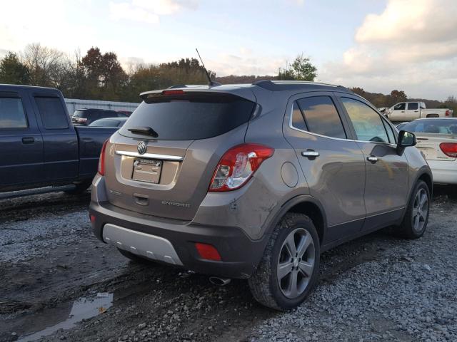 KL4CJBSB9EB583694 - 2014 BUICK ENCORE CON GRAY photo 4