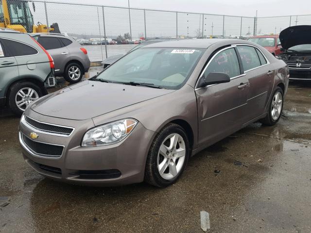 1G1ZA5EU6CF320947 - 2012 CHEVROLET MALIBU LS 棕色 照片 2