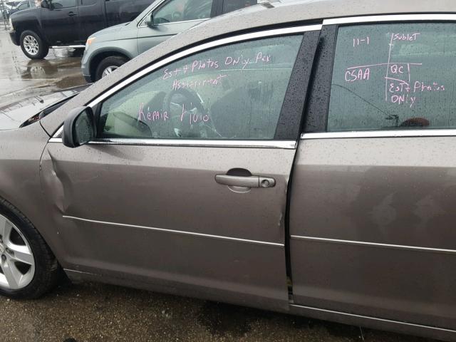 1G1ZA5EU6CF320947 - 2012 CHEVROLET MALIBU LS 棕色 照片 9