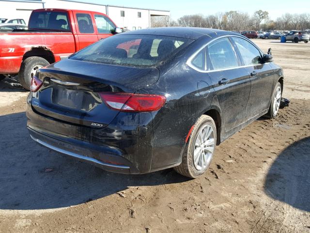 1C3CCCAB0GN161326 - 2016 CHRYSLER 200 LIMITE BLACK photo 4