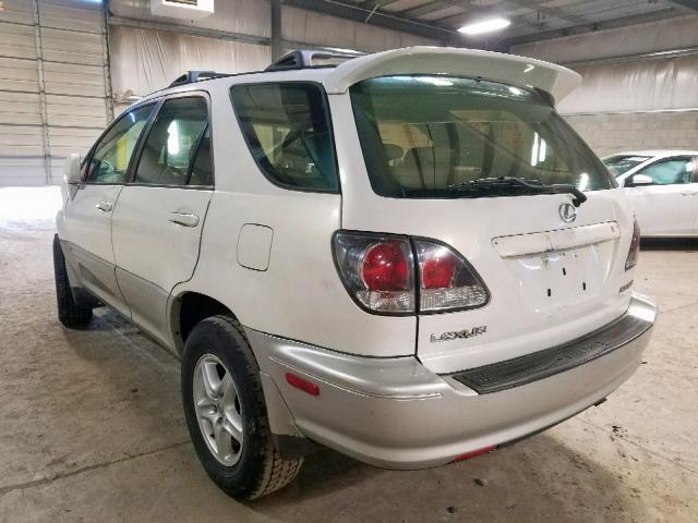 JTJHF10U710230613 - 2001 LEXUS RX 300 WHITE photo 3