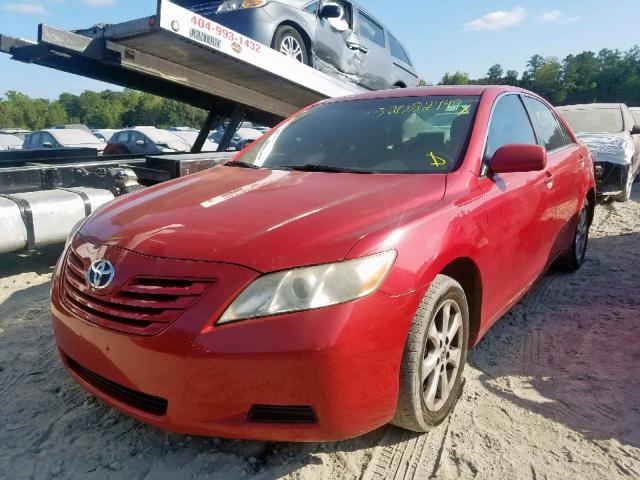 4T1BE46K49U311300 - 2009 TOYOTA CAMRY BASE RED photo 2