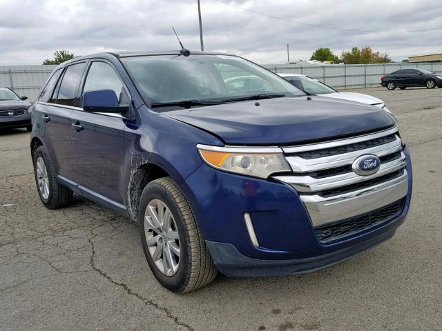 2FMDK4KC8BBA19113 - 2011 FORD EDGE LIMIT BLUE photo 1