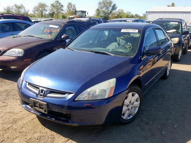 1HGCM56374A124266 - 2004 HONDA ACCORD LX BLUE photo 2