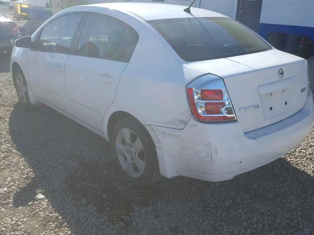 3N1AB61E07L665847 - 2007 NISSAN SENTRA 2.0 WHITE photo 3