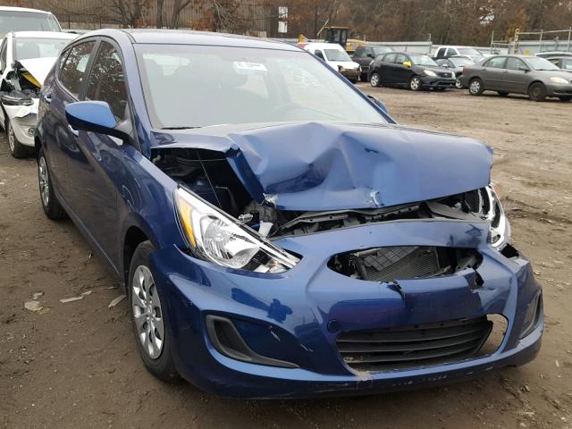 KMHCT5AE0HU337523 - 2017 HYUNDAI ACCENT SE BLUE photo 1