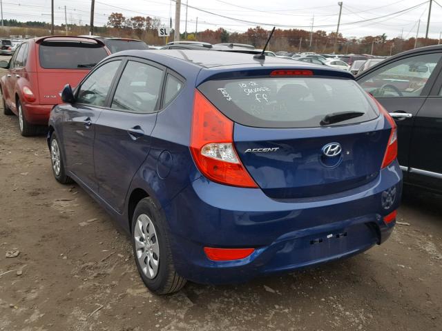 KMHCT5AE0HU337523 - 2017 HYUNDAI ACCENT SE BLUE photo 3