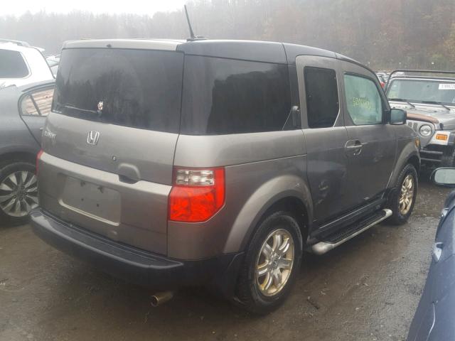 5J6YH27787L001278 - 2007 HONDA ELEMENT EX SILVER photo 4