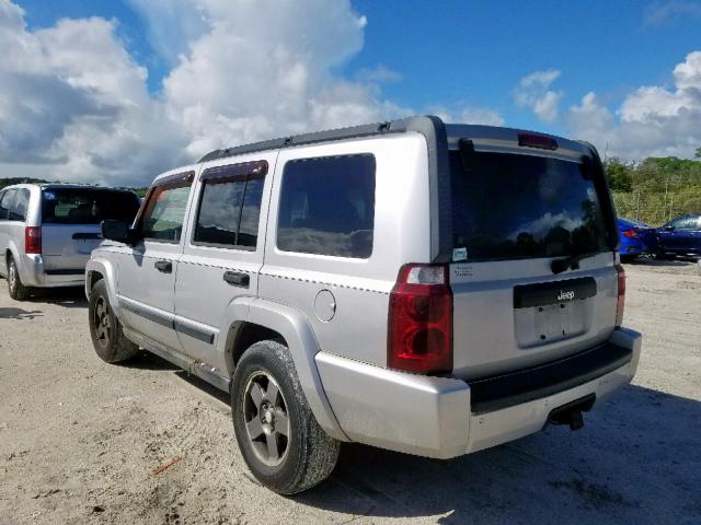 1J8HH48N16C144577 - 2006 JEEP COMMANDER Gümüş foto 3
