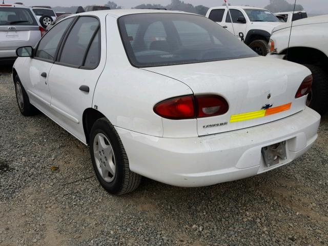 1G1JC524627190981 - 2002 CHEVROLET CAVALIER B WHITE photo 3