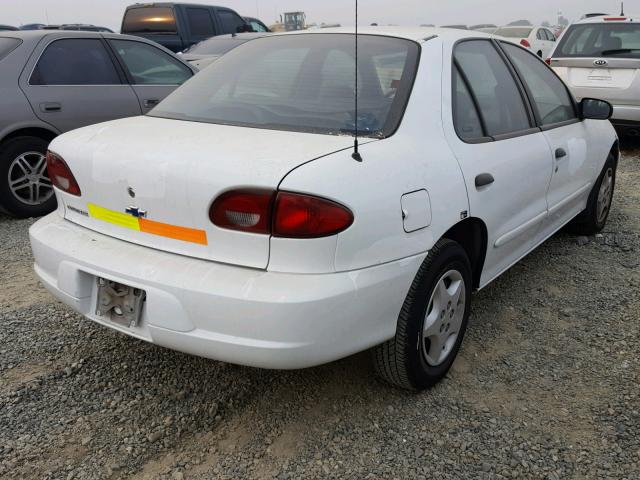 1G1JC524627190981 - 2002 CHEVROLET CAVALIER B WHITE photo 4