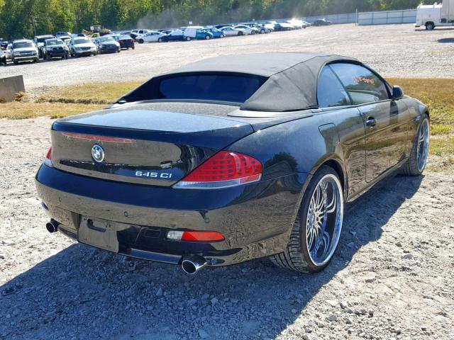 WBAEK73405B328826 - 2005 BMW 645 CI AUT BLACK photo 4