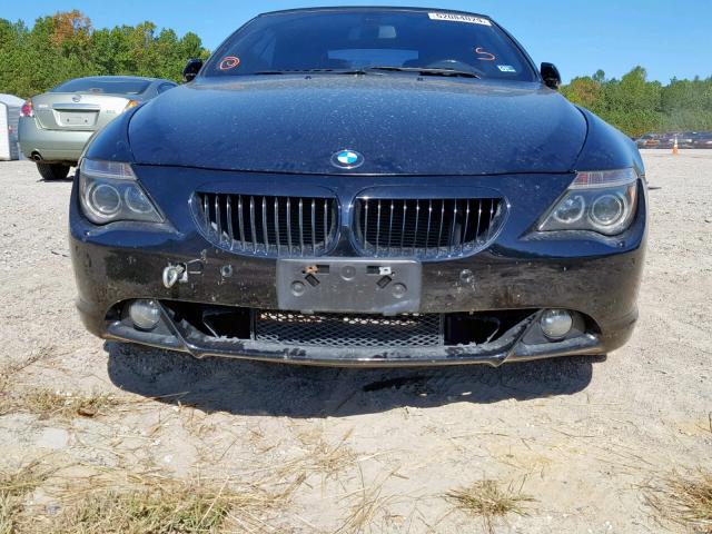 WBAEK73405B328826 - 2005 BMW 645 CI AUT BLACK photo 9