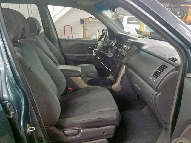 5FNYF18308B016296 - 2008 HONDA PILOT SE BLUE photo 5