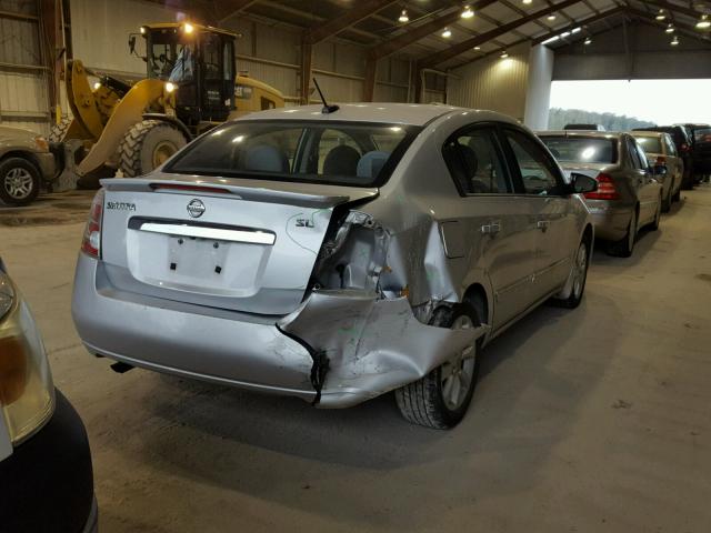 3N1AB6APXCL662384 - 2012 NISSAN SENTRA 2.0 SILVER photo 4