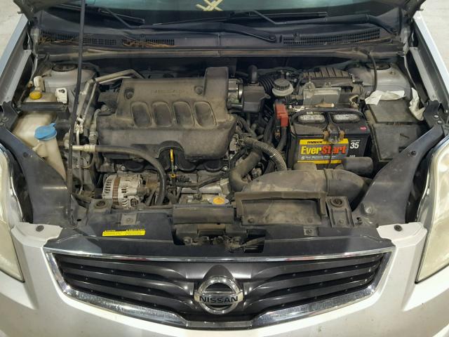 3N1AB6APXCL662384 - 2012 NISSAN SENTRA 2.0 SILVER photo 7