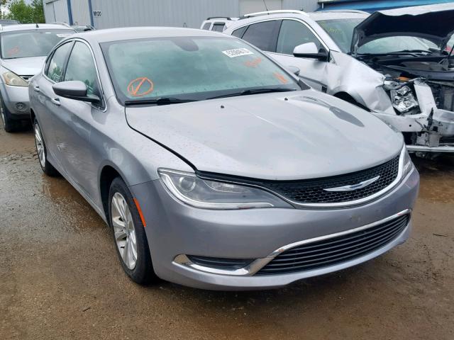 1C3CCCAB8FN700130 - 2015 CHRYSLER 200 LIMITE SILVER photo 1