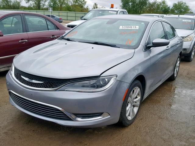 1C3CCCAB8FN700130 - 2015 CHRYSLER 200 LIMITE SILVER photo 2