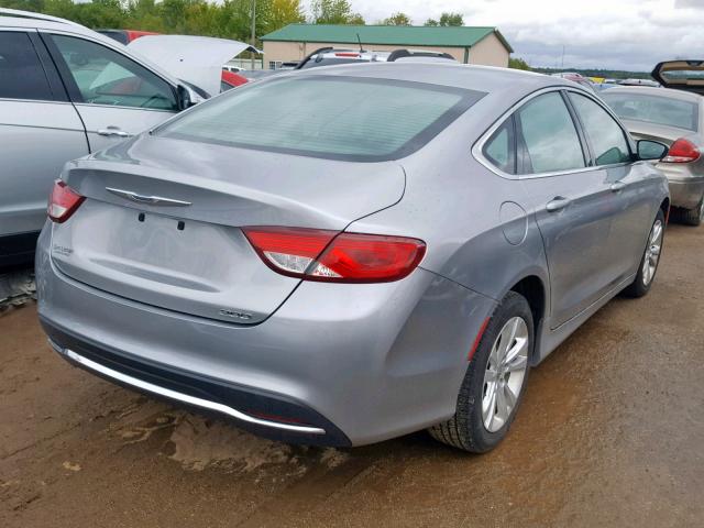 1C3CCCAB8FN700130 - 2015 CHRYSLER 200 LIMITE SILVER photo 4