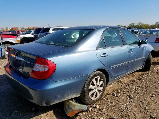 4T1BF30K43U553768 - 2003 TOYOTA CAMRY LE BLUE photo 4