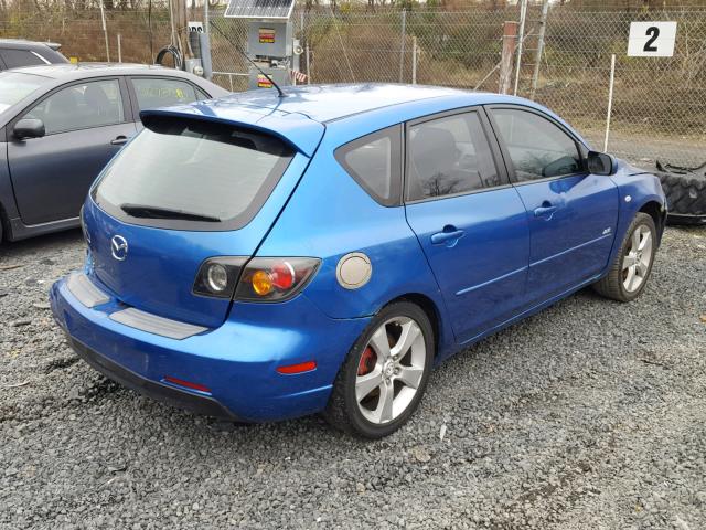 JM1BK143461438858 - 2006 MAZDA 3 HATCHBAC BLUE photo 4