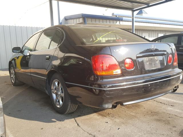 JT8BD69S430182597 - 2003 LEXUS GS 300 BLACK photo 3