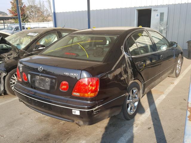 JT8BD69S430182597 - 2003 LEXUS GS 300 BLACK photo 4