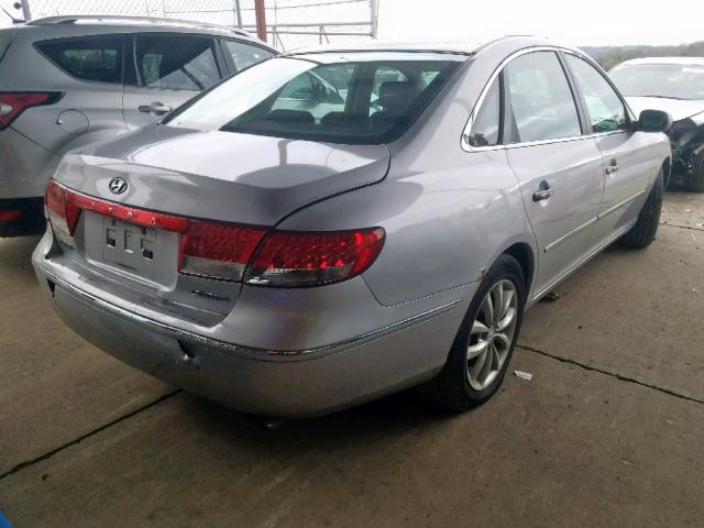 KMHFC46FX6A126269 - 2006 HYUNDAI AZERA SE SILVER photo 4