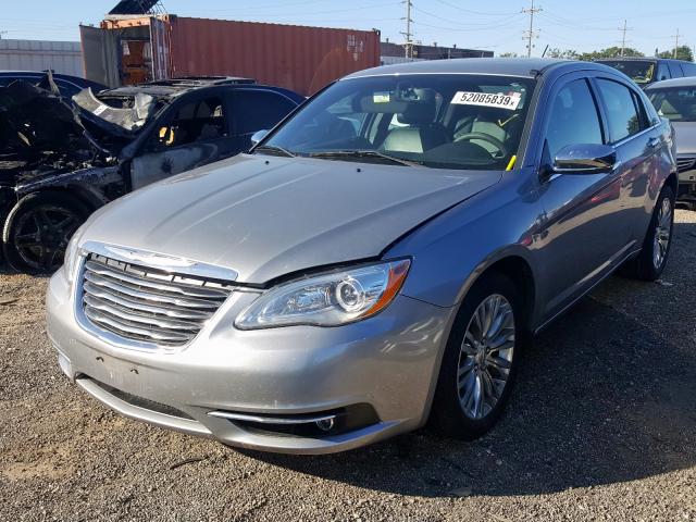 1C3CCBCGXDN510541 - 2013 CHRYSLER 200 LIMITE GRAY photo 1