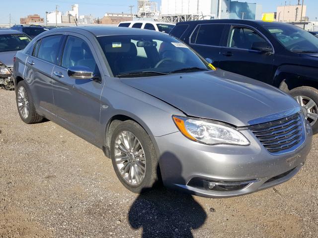 1C3CCBCGXDN510541 - 2013 CHRYSLER 200 LIMITE GRAY photo 2