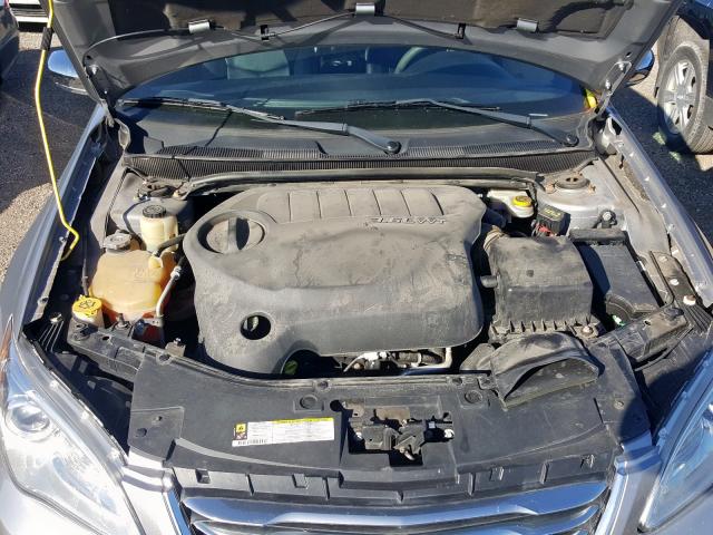 1C3CCBCGXDN510541 - 2013 CHRYSLER 200 LIMITE GRAY photo 7