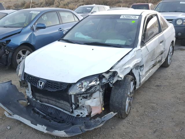 1HGEM21184L048588 - 2004 HONDA CIVIC DX V WHITE photo 2