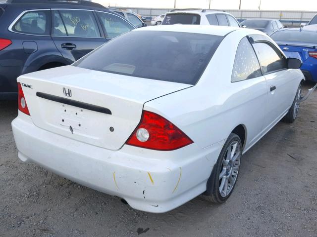 1HGEM21184L048588 - 2004 HONDA CIVIC DX V WHITE photo 4