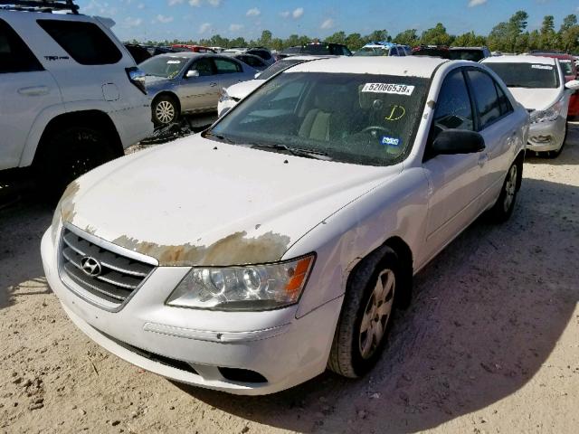 5NPET46C39H526015 - 2009 HYUNDAI SONATA GLS WHITE photo 2