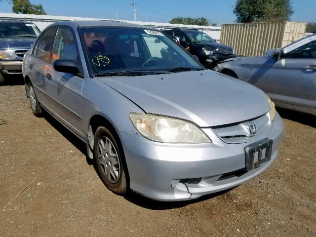 2HGES163X4H605461 - 2004 HONDA CIVIC DX V SILVER photo 1