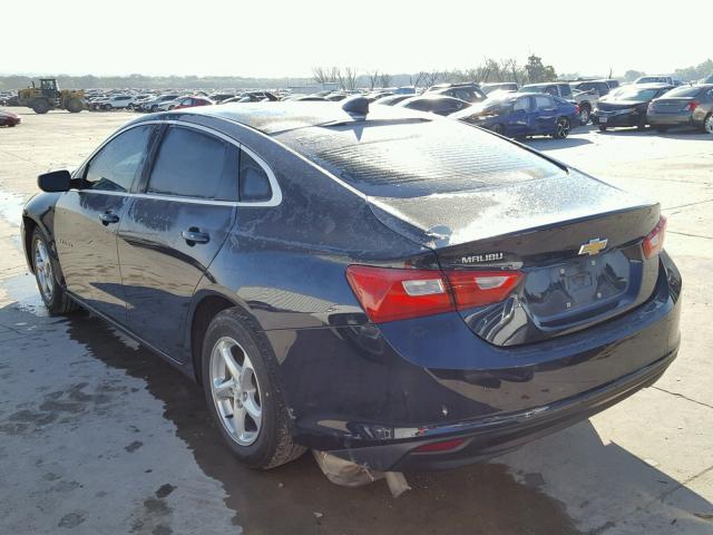 1G1ZB5ST3HF215203 - 2017 CHEVROLET MALIBU LS Көк фото 3