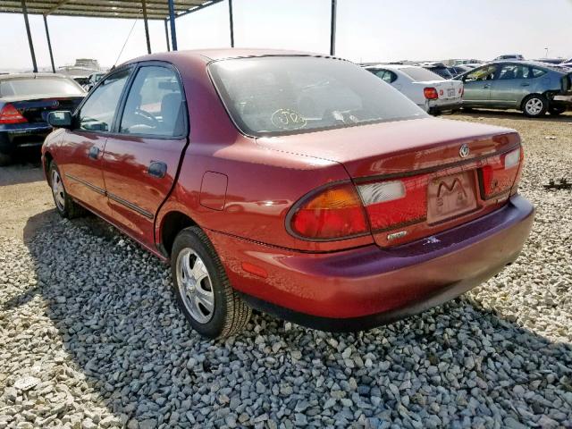 JM1BC1416V0156074 - 1997 MAZDA PROTEGE DX BURGUNDY photo 3