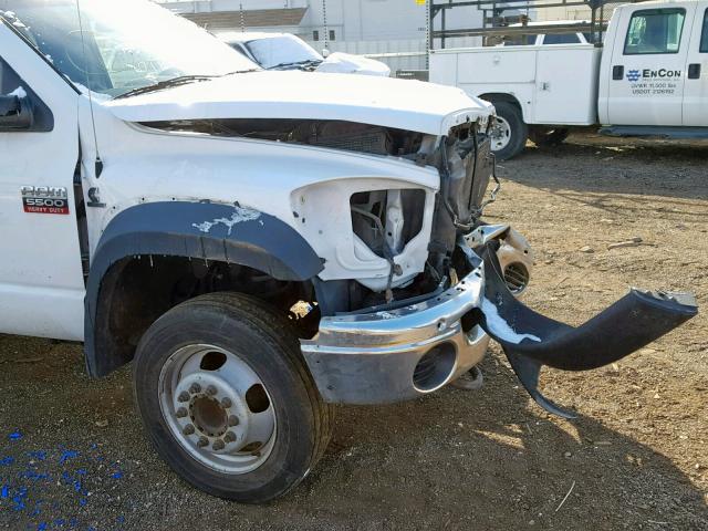 3D6WC76A28G148551 - 2008 DODGE RAM 5500 S WHITE photo 9