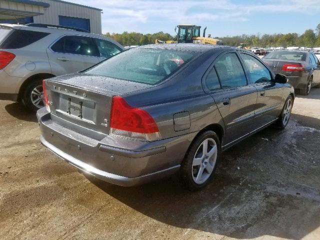 YV1RH527472644844 - 2007 VOLVO S60 R GRAY photo 4