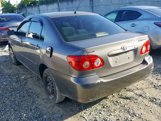 1NXBR32E58Z035951 - 2008 TOYOTA COROLLA CE GRAY photo 3