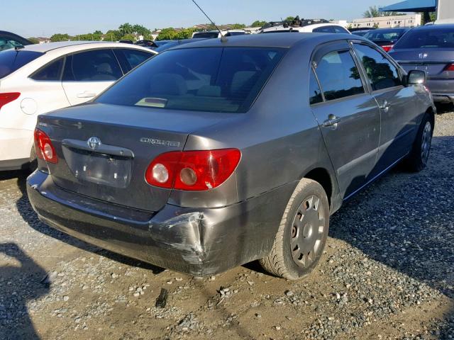 1NXBR32E58Z035951 - 2008 TOYOTA COROLLA CE GRAY photo 4