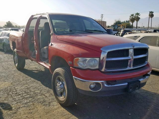3D7KU28D03G780586 - 2003 DODGE RAM 2500 S Կարմիր լուսանկար 1