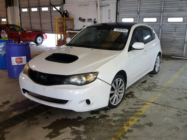 JF1GH74658G800333 - 2008 SUBARU IMPREZA WR WHITE photo 2