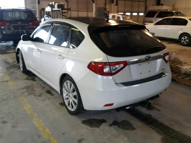 JF1GH74658G800333 - 2008 SUBARU IMPREZA WR WHITE photo 3