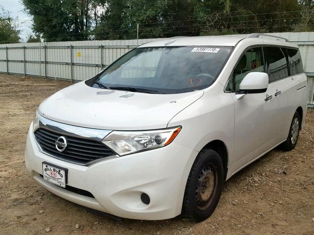 JN8AE2KP4C9041070 - 2012 NISSAN QUEST S WHITE photo 2