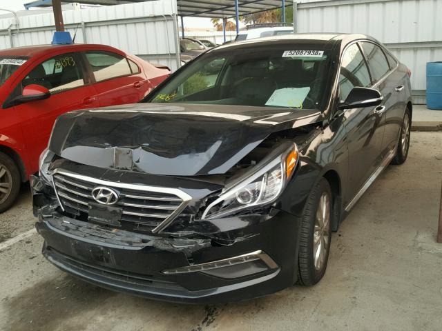 5NPE34AF5FH235562 - 2015 HYUNDAI SONATA SPO BLACK photo 2