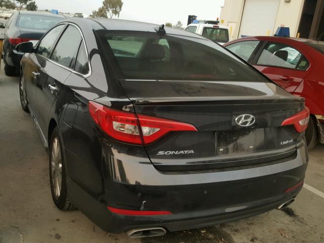 5NPE34AF5FH235562 - 2015 HYUNDAI SONATA SPO BLACK photo 3