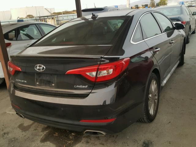 5NPE34AF5FH235562 - 2015 HYUNDAI SONATA SPO BLACK photo 4