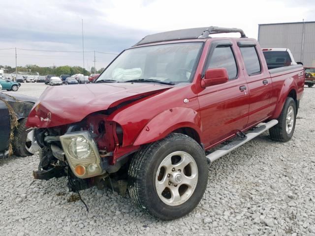 1N6MD29Y33C417896 - 2003 NISSAN FRONTIER C BURGUNDY photo 2